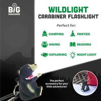 WildLight Animal Carabiner Flashlight - Black Bear