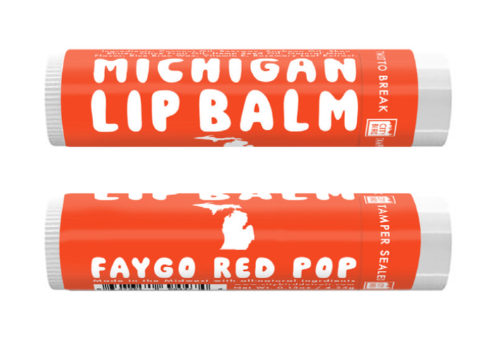 Michigan Organic Beeswax Lip Balm, Faygo Red Pop