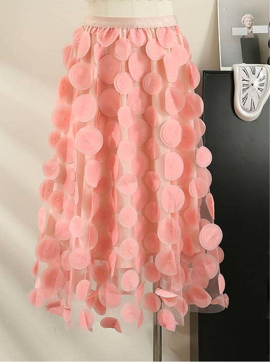 Polka Dot Skirt in Pink