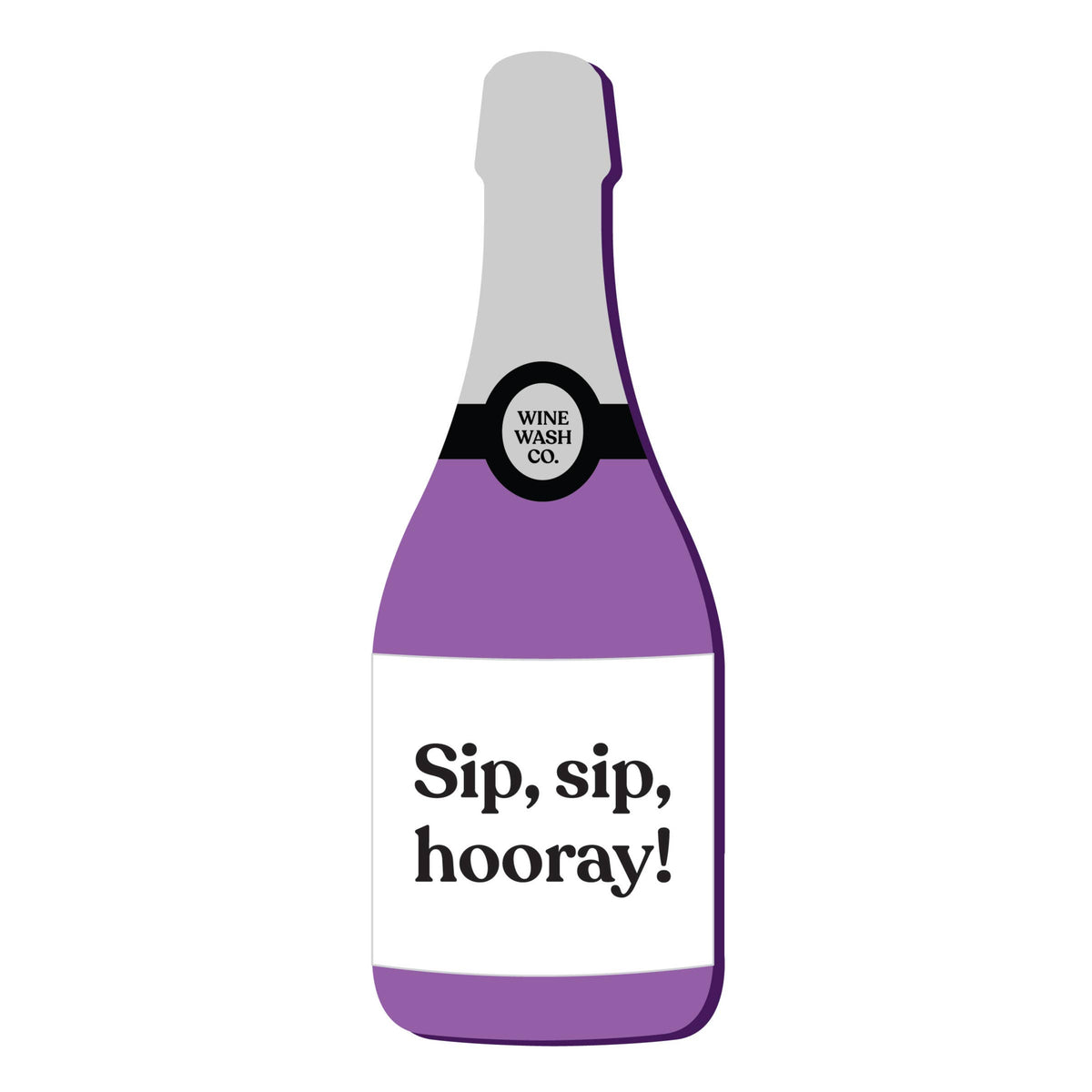 Scrubbly™ Kitchen Sponge: Sip Hooray: Purple
