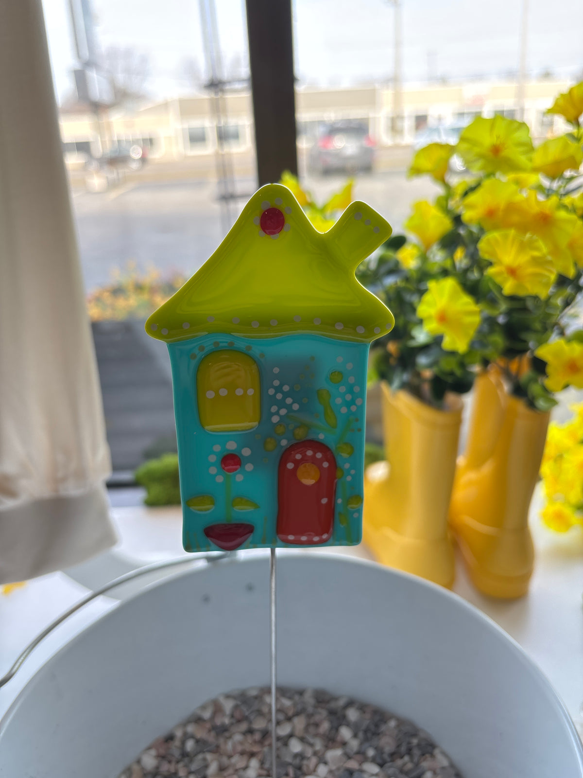 Glass Garden Stake