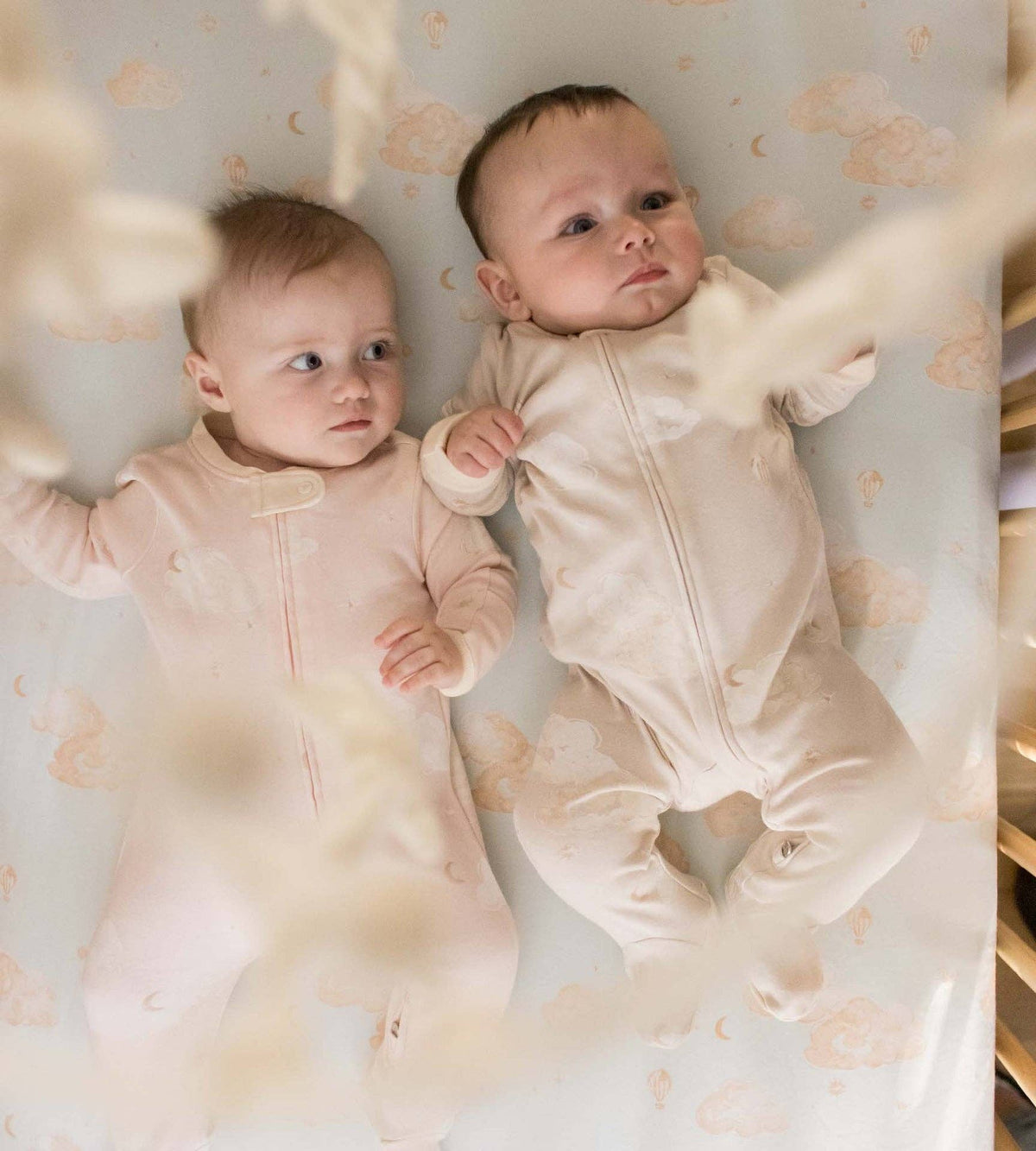 Good Night Sky Organic Cotton Sleep & Play - Limestone