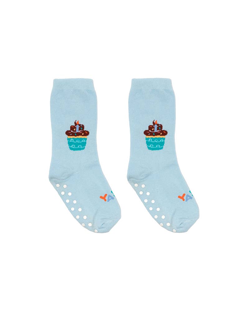 Kids Cupcake Birthday 3D Socks
