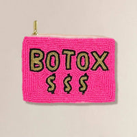 BOTOX Message Seed Beaded Mini Pouch Bag