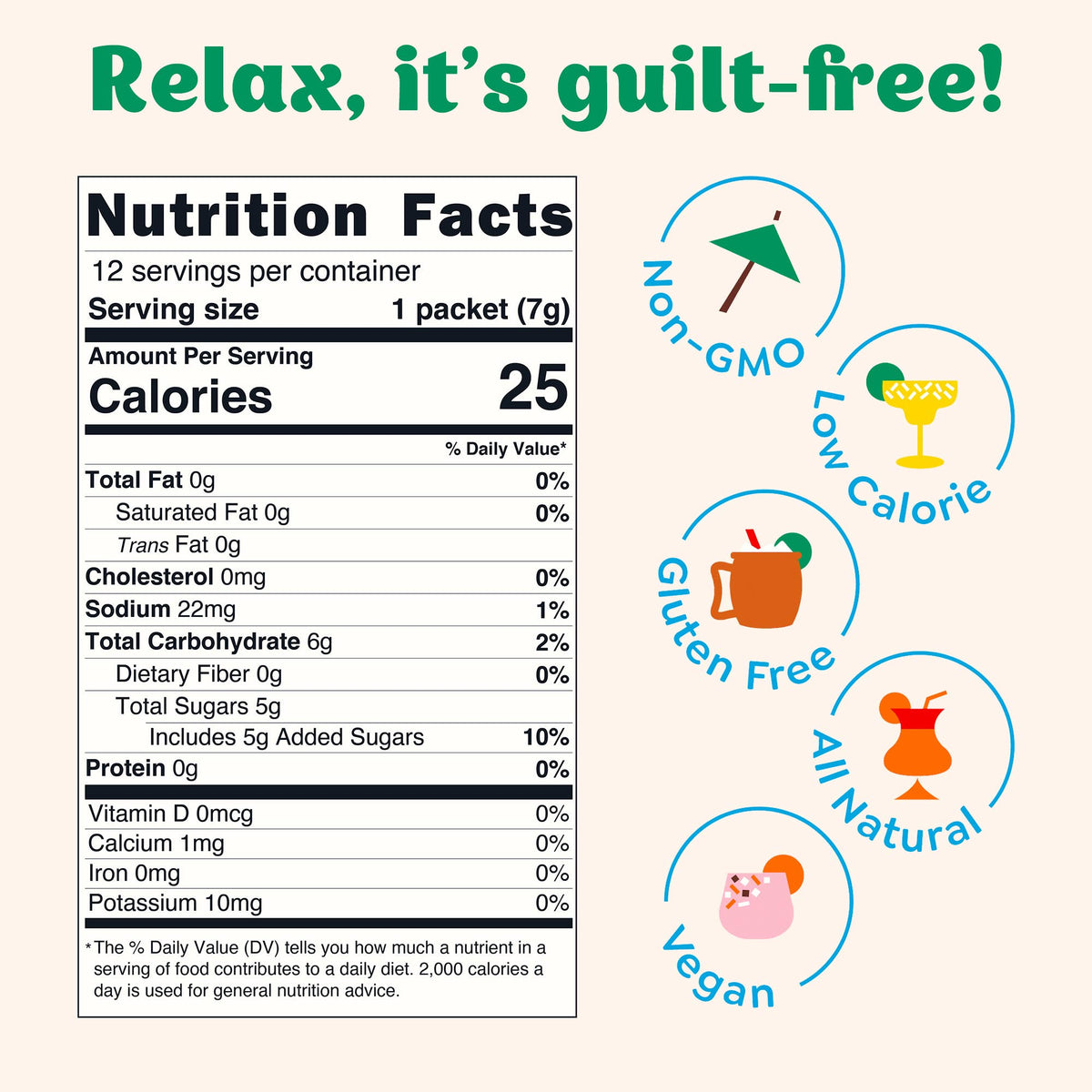 Mango Margarita Cocktail / Mocktail Mixer