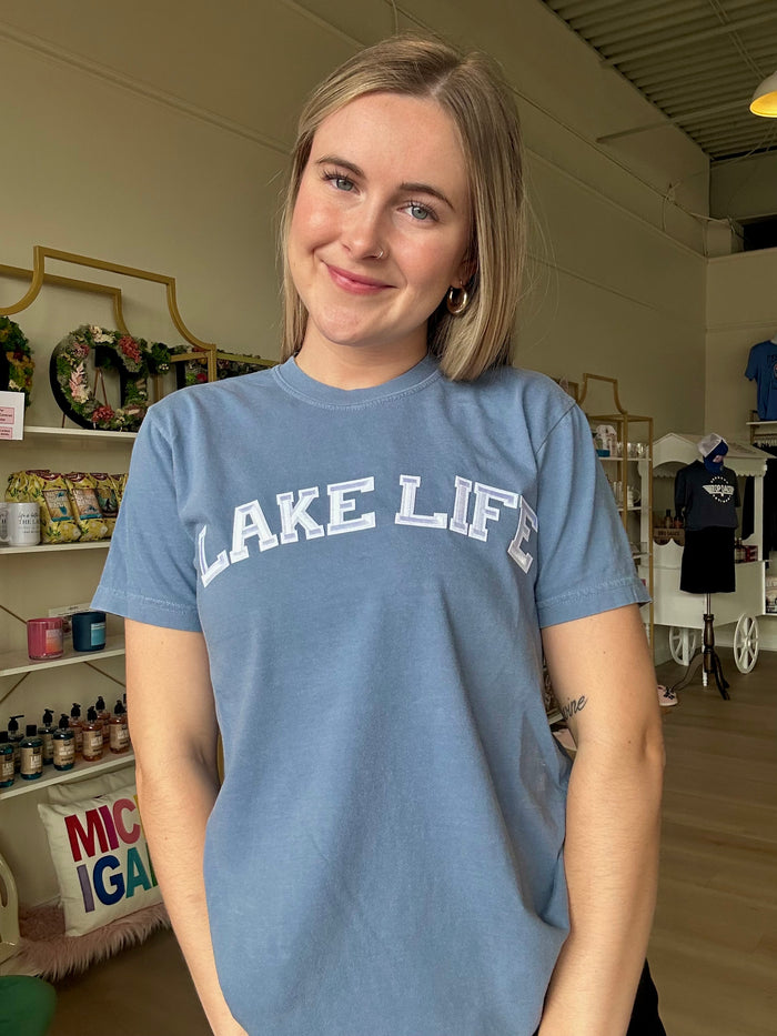 Lake Life Tee in Blue