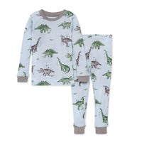 Happy Herbivores Snug Fit Infant Pajamas in Heather Grey