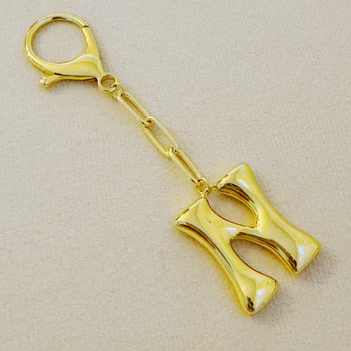 Whimsy Balloon Letter Initial Bag Charm: N