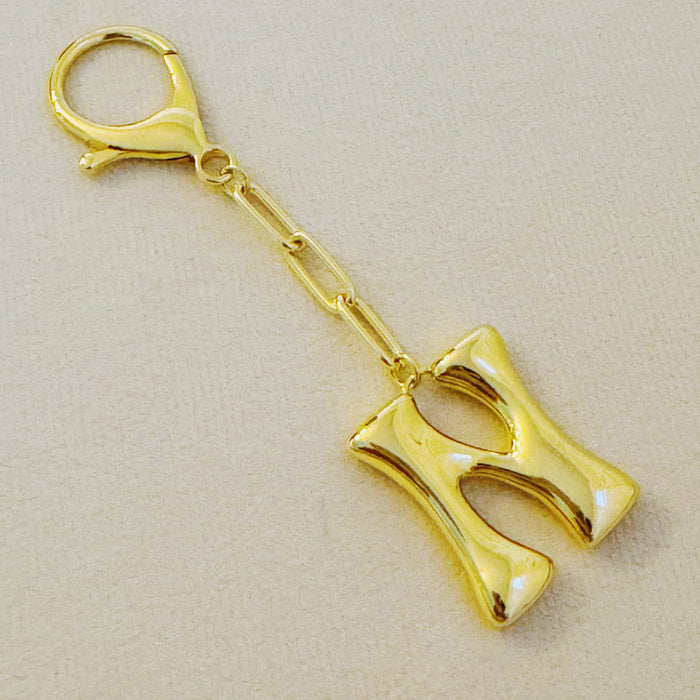 Whimsy Balloon Letter Initial Bag Charm: N