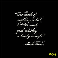 Mark Twain Quote Decanter