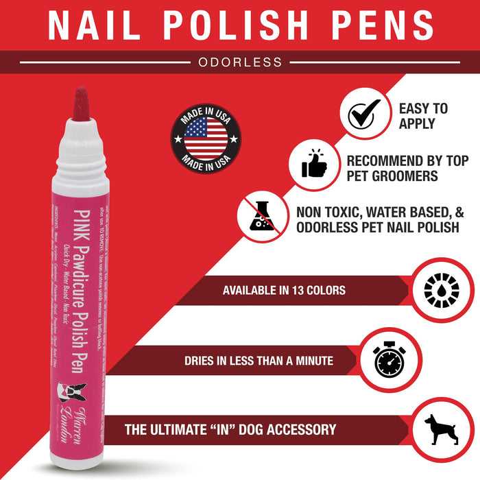 Pink Pawdicure Nail Polish Pen Quick Dry