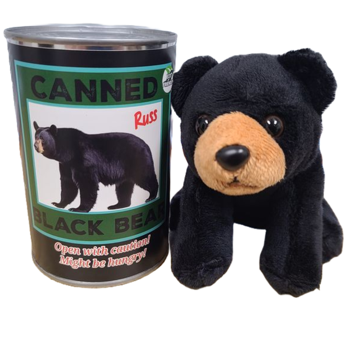 Russ the Canned Black Bear Plush