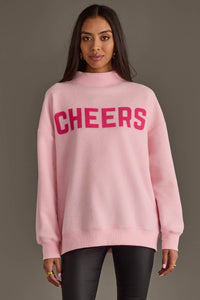 Pink Merry & Cheers Reversible Sweatshirt