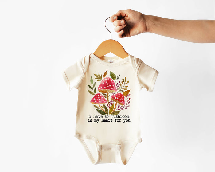 I Have so Mushroom in my Heart Baby Bodysuit