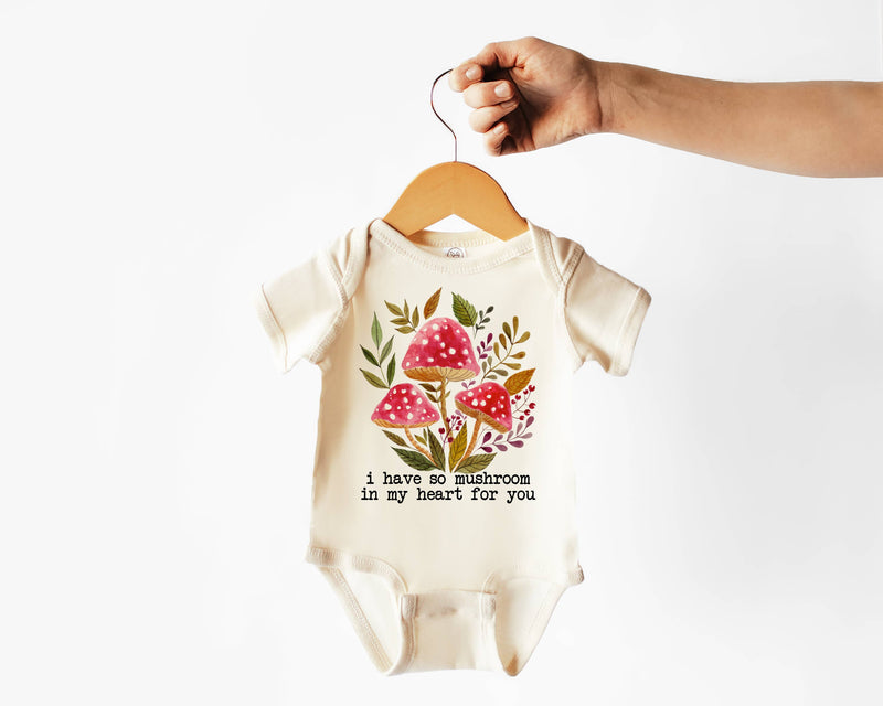 I Have so Mushroom in my Heart Baby Bodysuit