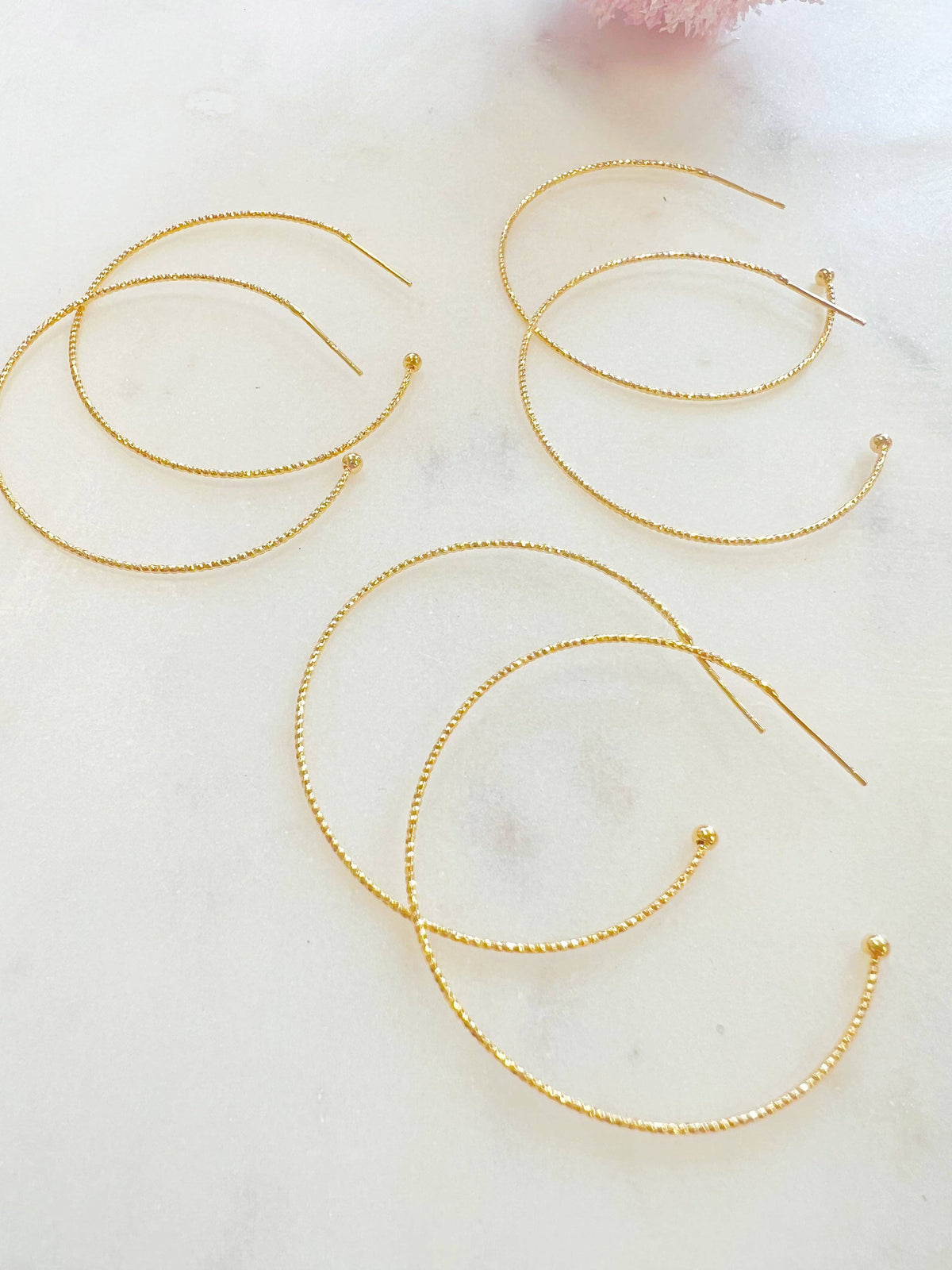Dainty Gold Plated Hoops