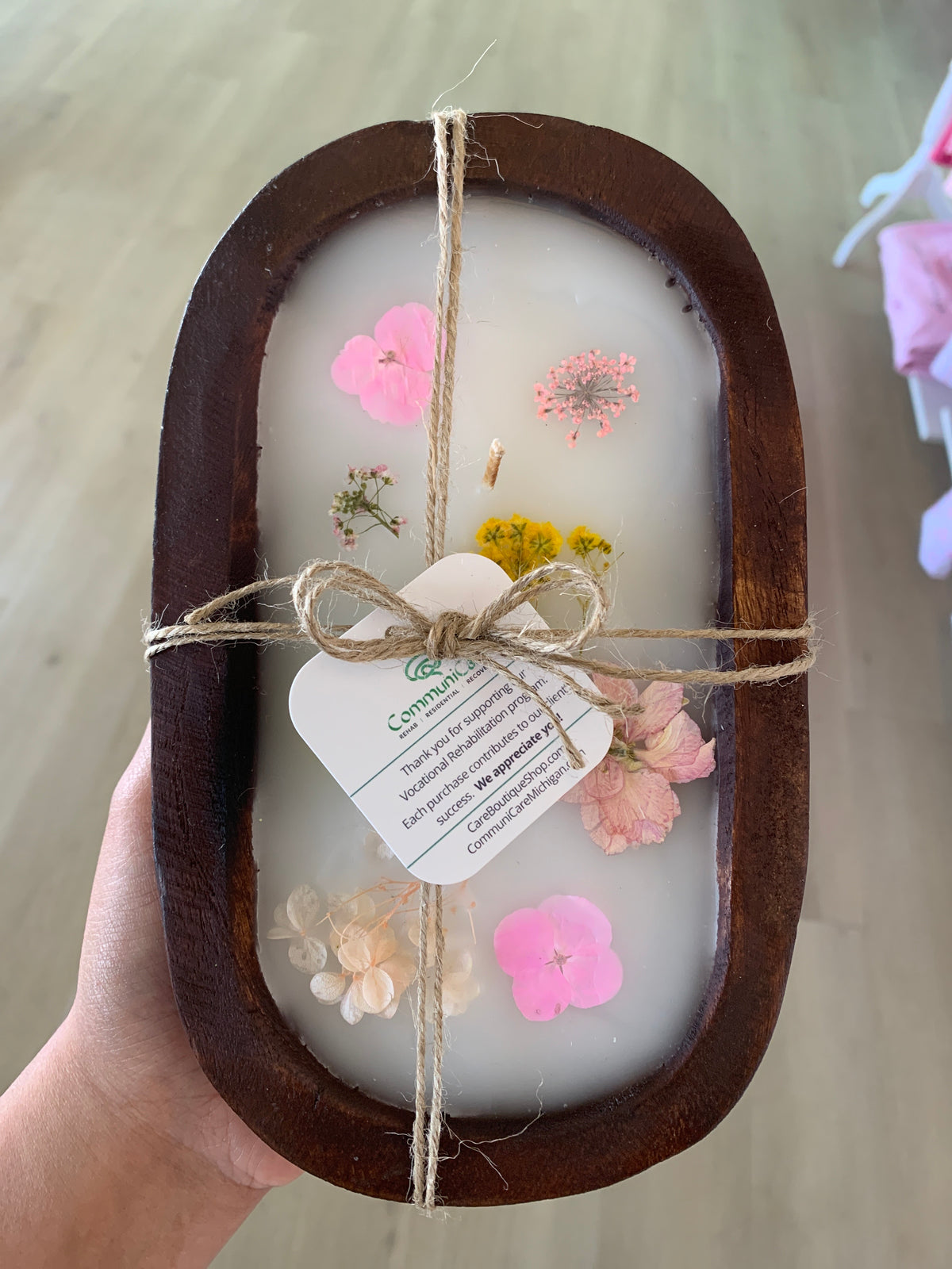 CommuniCare Hand Poured Dough Bowl Candle