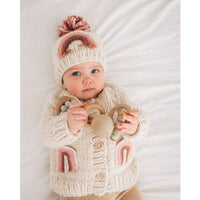 Mauve Rainbow Pocket Sweater for Babies & Toddlers