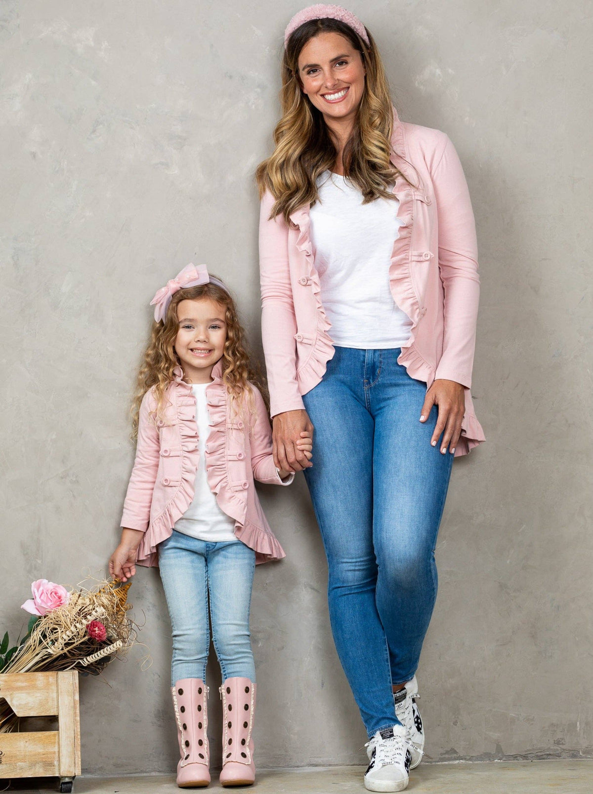 Mommy & Me Blazer Ruffle Cardigan