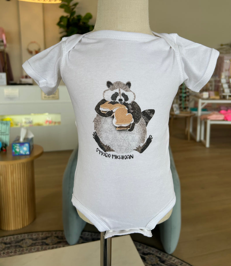 S’more Michigan Raccoon Onesie