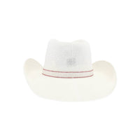 Mrs. Bridal Cowboy Hat in White/Hot Pink