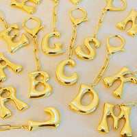 Whimsy Balloon Letter Initial Bag Charm: K