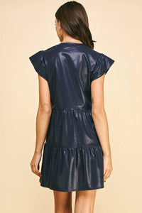 PU Leather Mini Dress