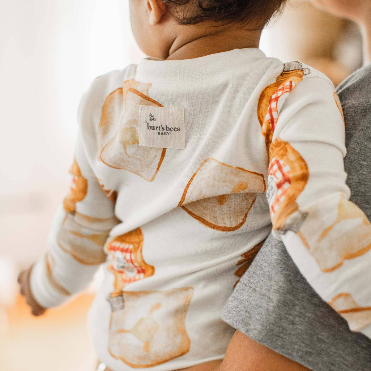 French Toast Toddler PJ Set: Eggshell