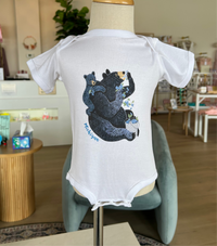 Blue Beary & Baby Michigan Onesie