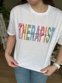 Occupational Therapist Tee in White