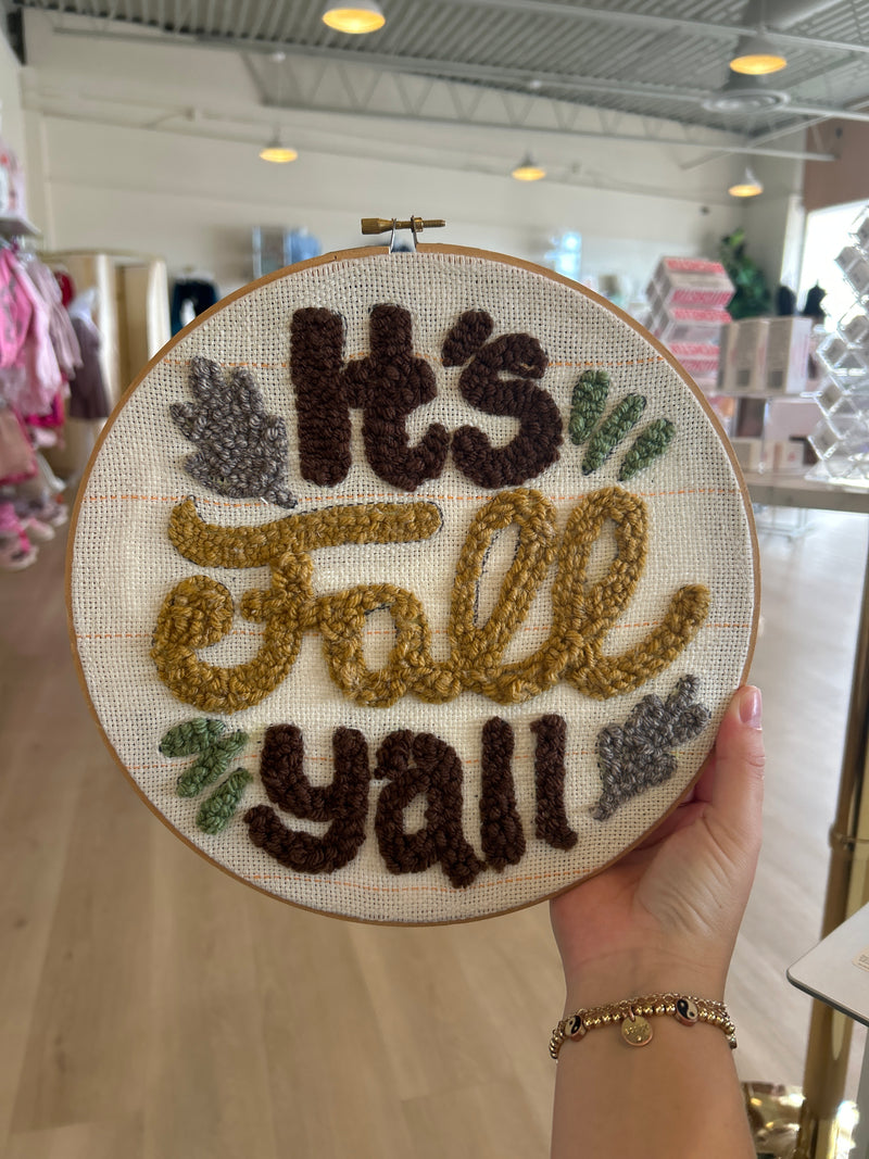 CMI Cross Stitch Fall Sign