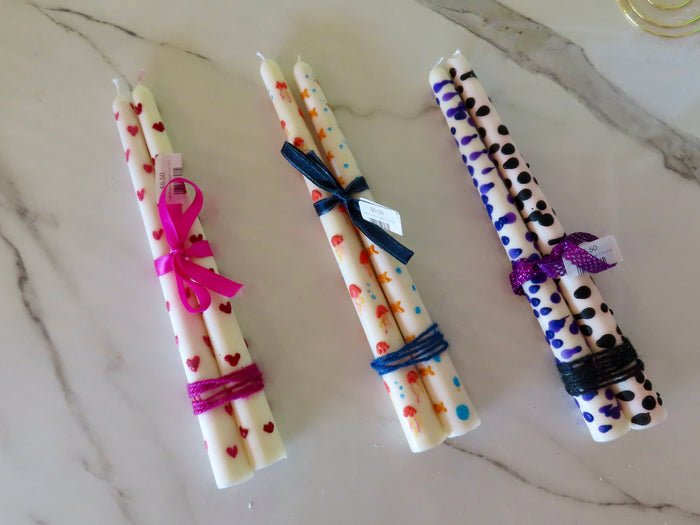 Painted Taper Candles - CommuniCare