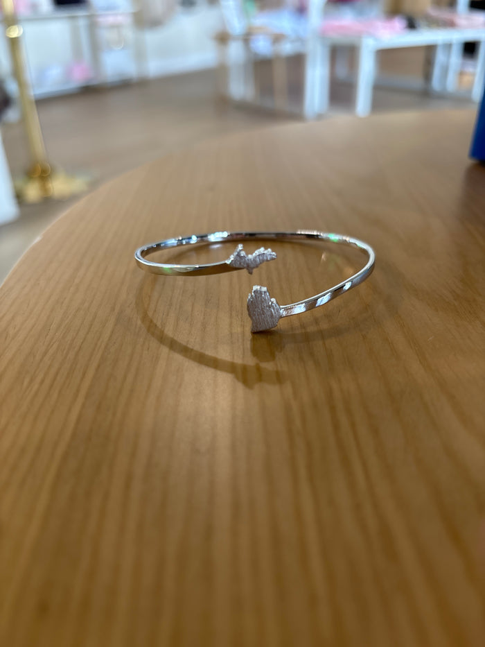 Michigan Cuff Bracelet in Silver