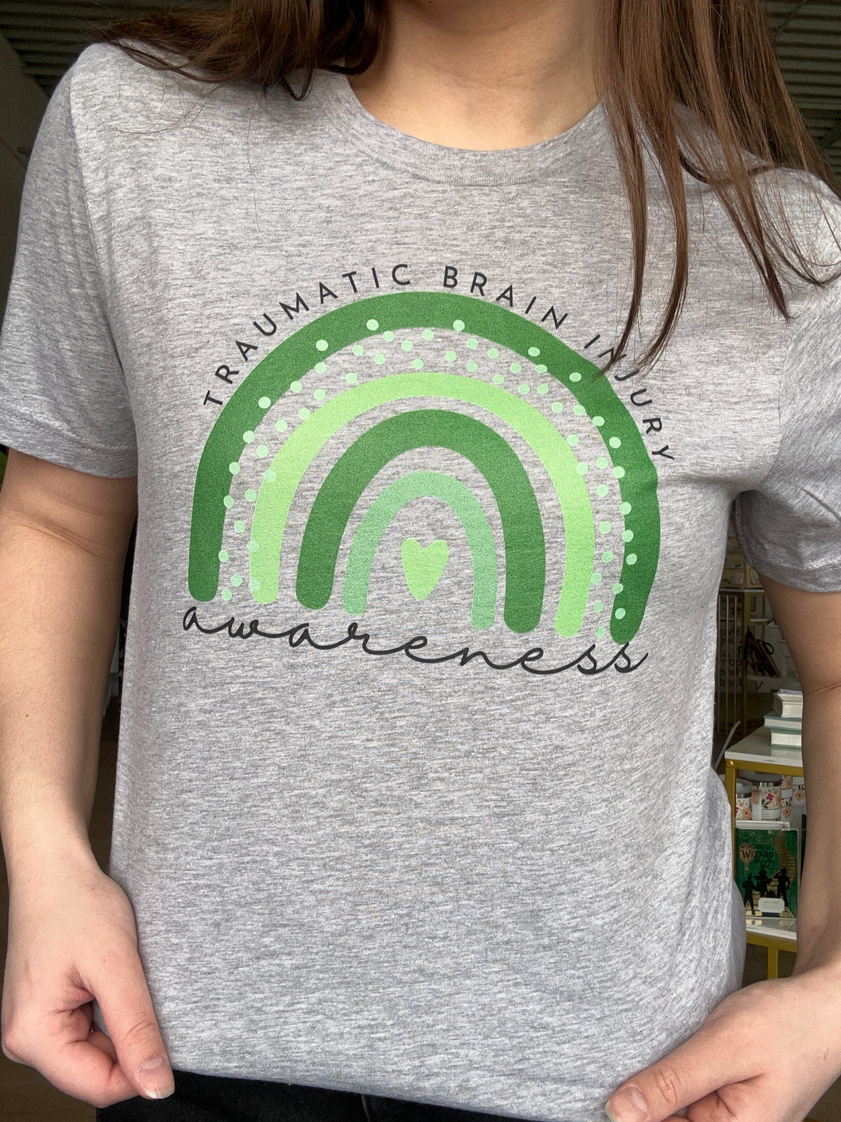 TBI Awareness T-Shirt in Heather Grey