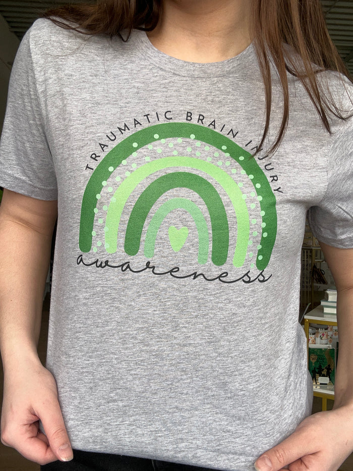TBI Awareness T-Shirt in Heather Grey