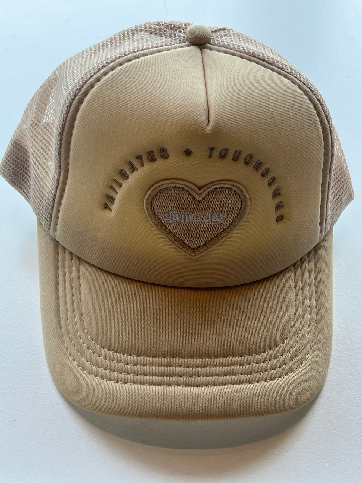 Tan Game Day Trucker Hat - Tan