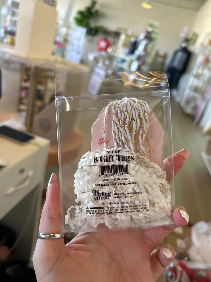 Set of Gift Tags in Jolly Sprig Green