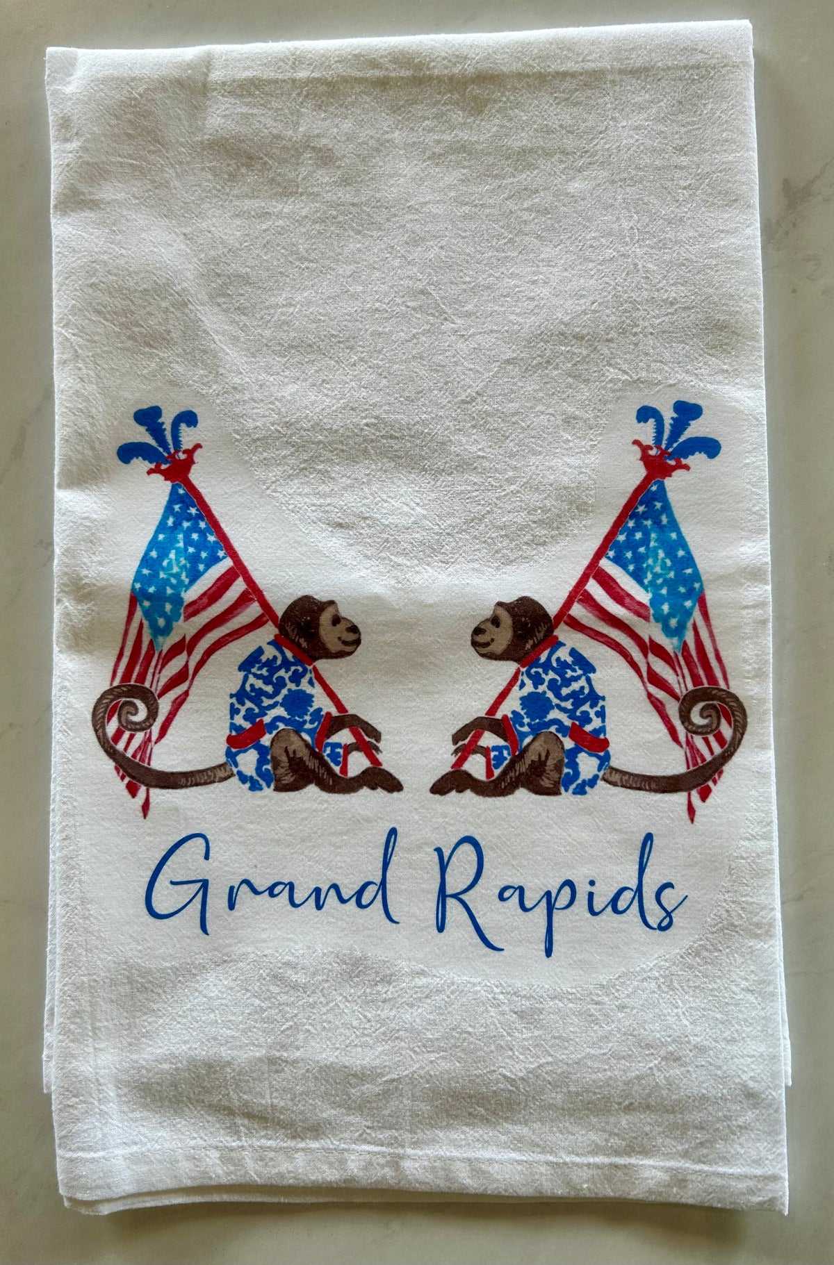 Grand Rapids Independence Day Tea Towel
