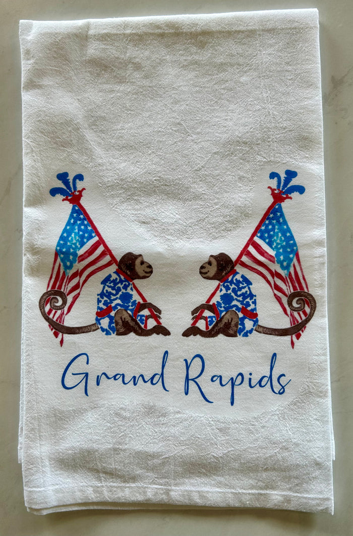 Grand Rapids Independence Day Tea Towel