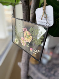 Hanging dried flower decor