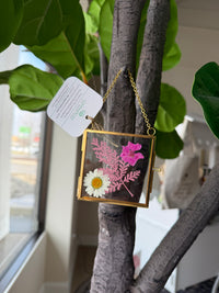 Hanging dried flower decor