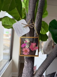 Hanging dried flower decor