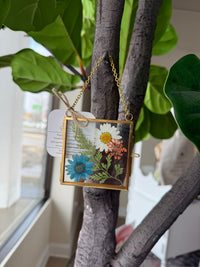 Hanging dried flower decor