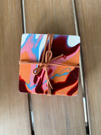 Hand Poured Wooden Coasters