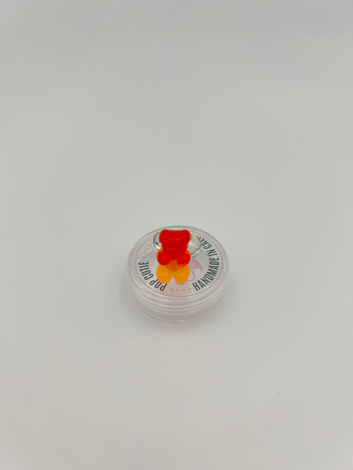Pop Cutie Colorful Gummy Bear Kids Rings