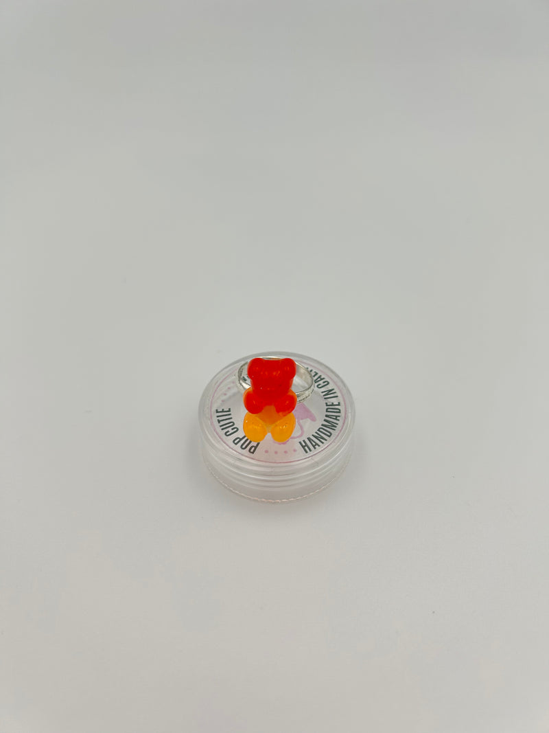 Pop Cutie Colorful Gummy Bear Kids Rings