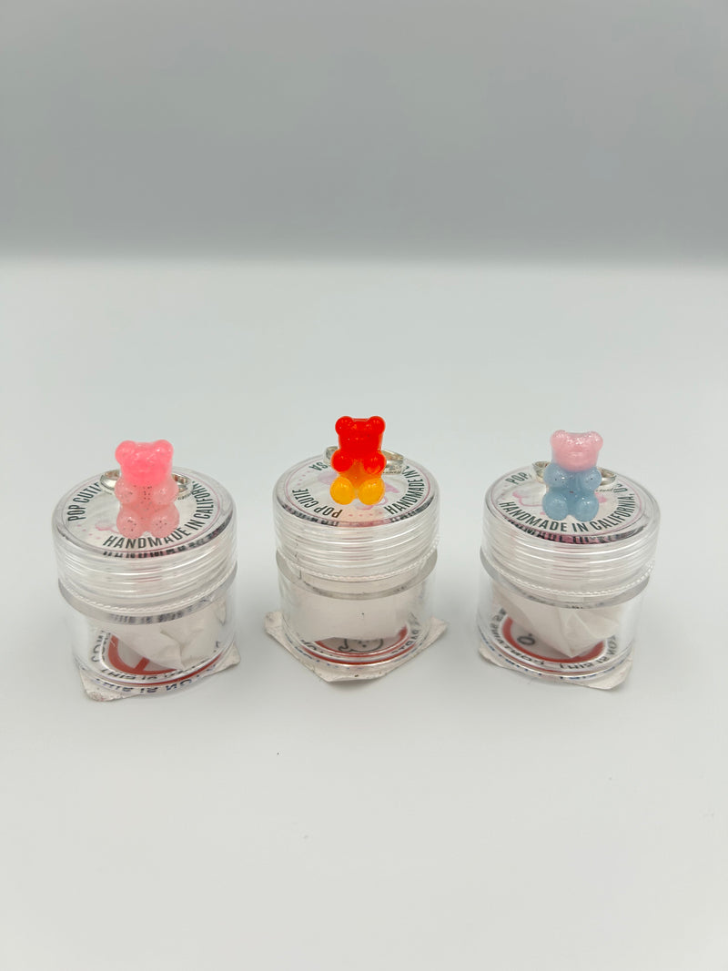 Pop Cutie Colorful Gummy Bear Kids Rings