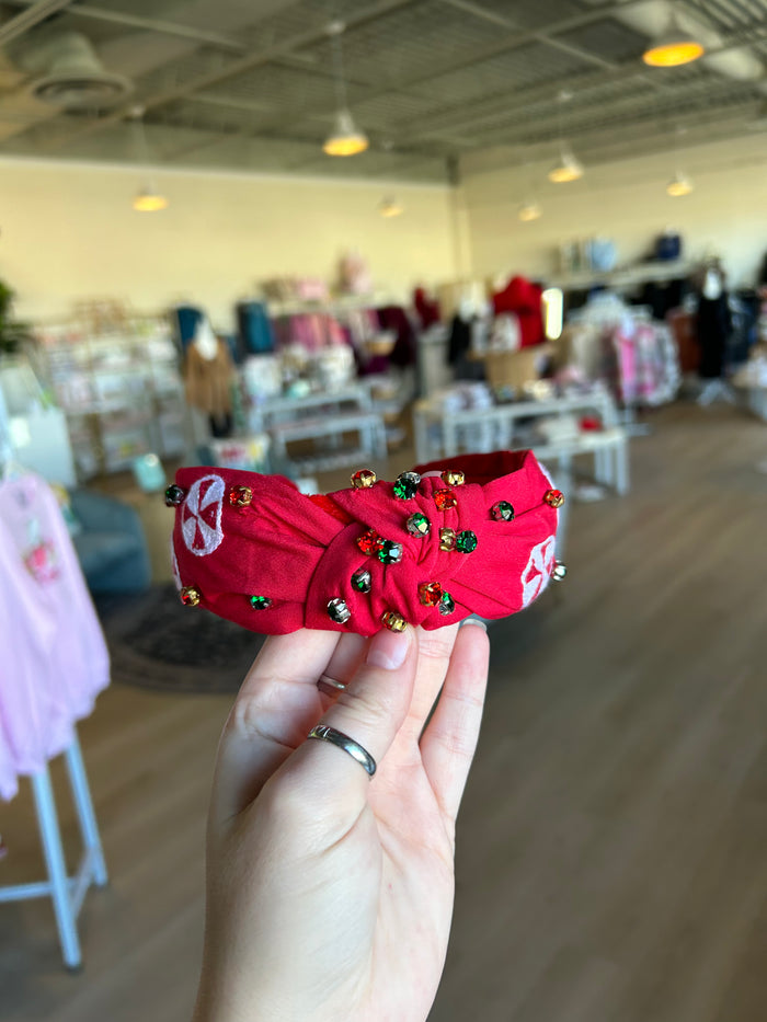 Peppermint Fun Beaded Headband