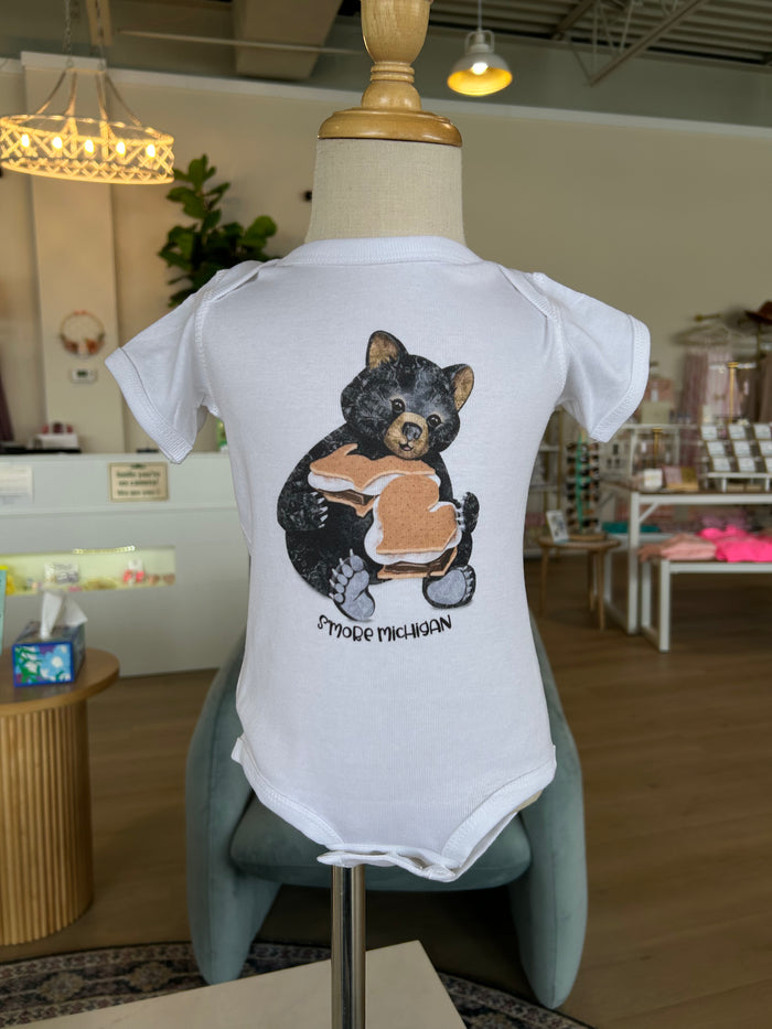 S’more Michigan Bear Cub Onesie