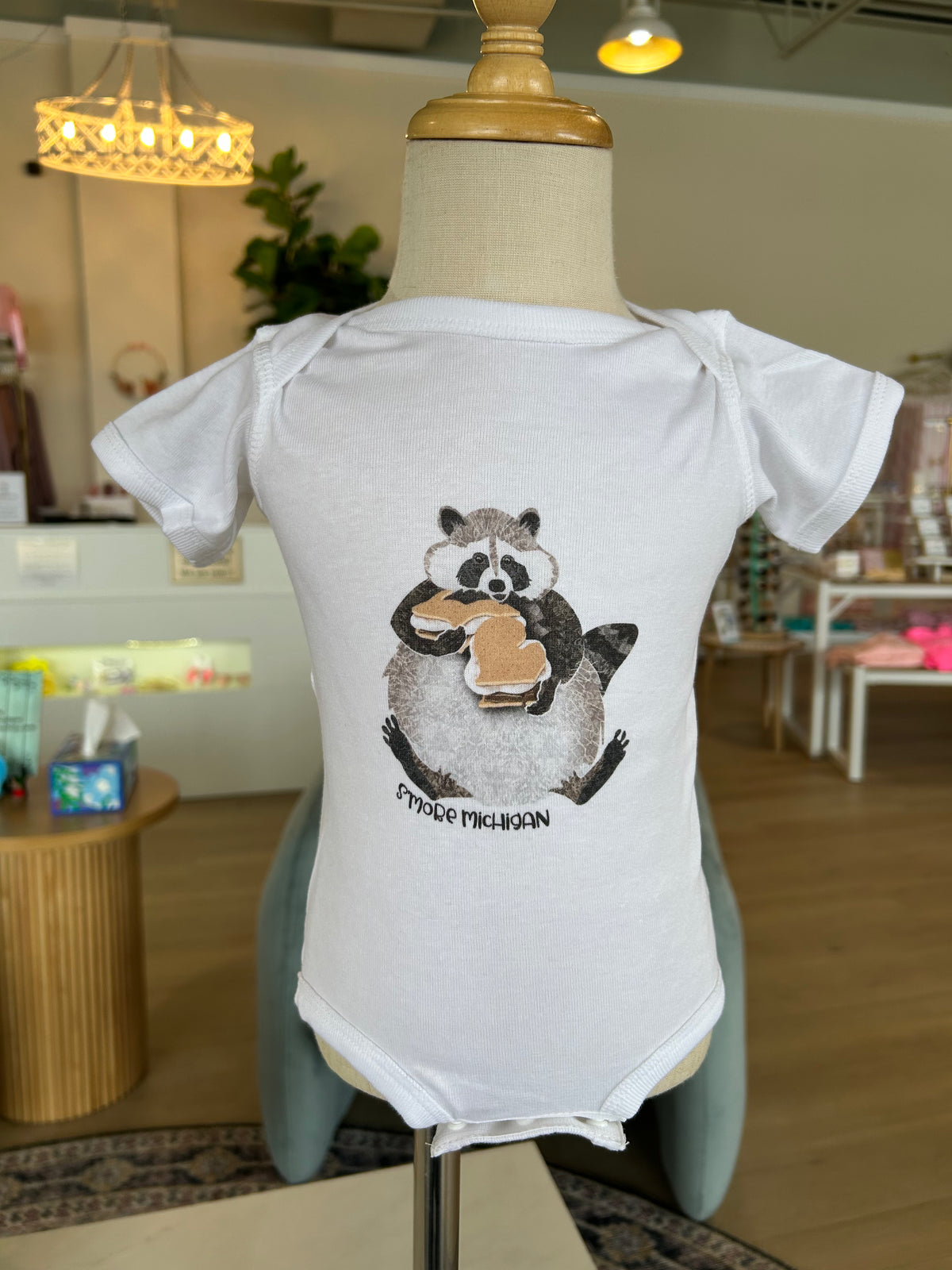 S’more Michigan Raccoon Onesie